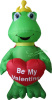 Frog Holding Heart Valentines Inflatable